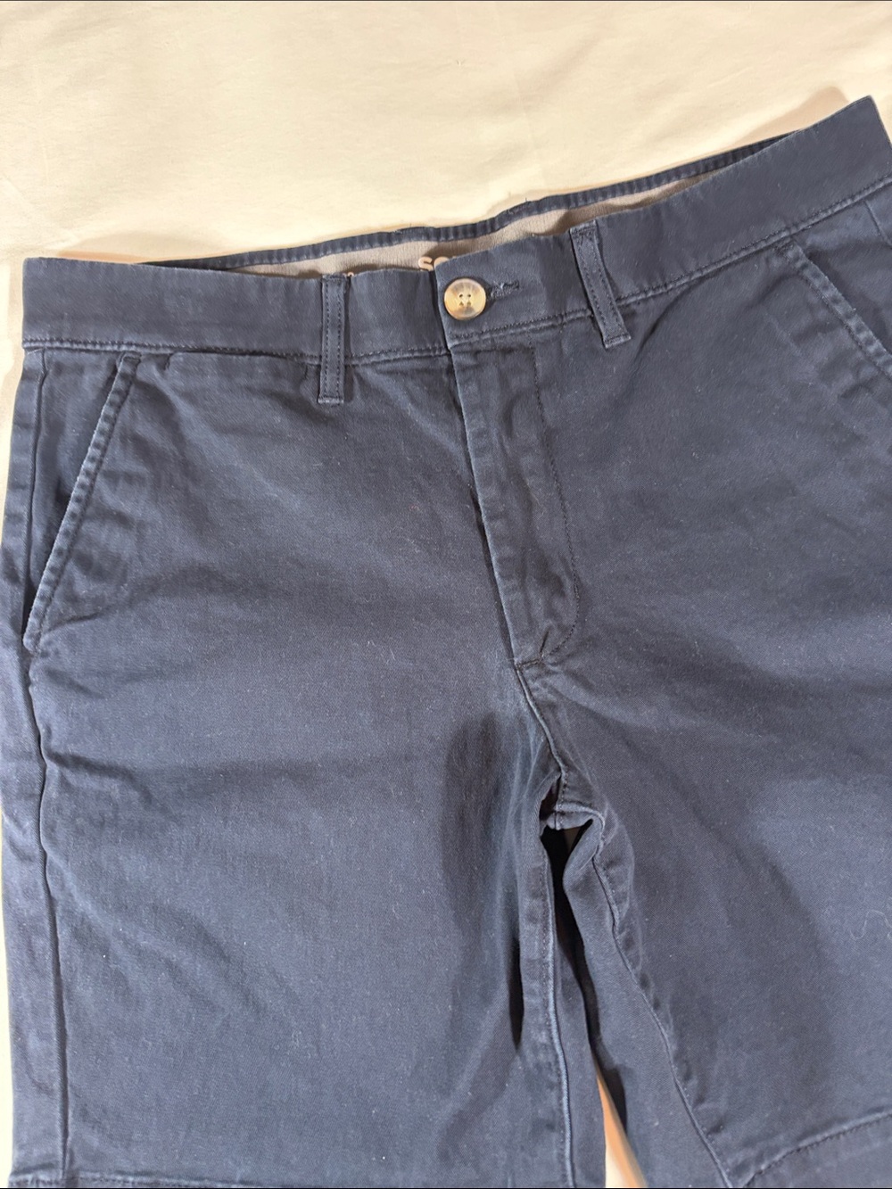 Sonoma mens black Flexwear flat front 9" inseam chino shorts - size 32